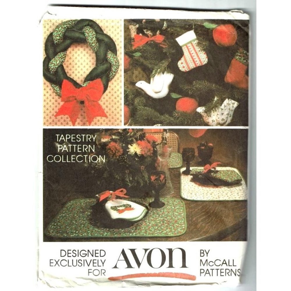 McCall's‎ Sewing Pattern for Avon Holiday Crafts Christmas